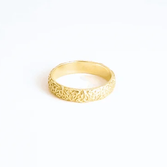 Gold Irish Celtic Trinity Knot Eternity Unisex Band Ring Set (Available in Yellow/Rose/White Gold)
