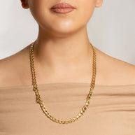 3.68mm Men’s Gold Miami Cuban Link Chain Necklace