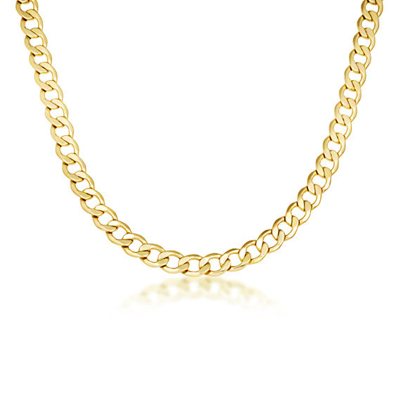 3.68mm Gold Men's Miami Cuban Link Chain Necklace