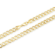 3.68mm Men’s Gold Miami Cuban Link Chain Necklace