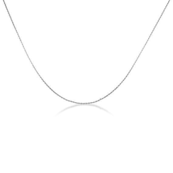 1mm Gold Rope Chain Necklace (Available in Yellow Gold, White Gold)