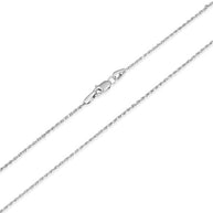 1mm Gold Rope Chain Necklace (Available in Yellow Gold, White Gold)