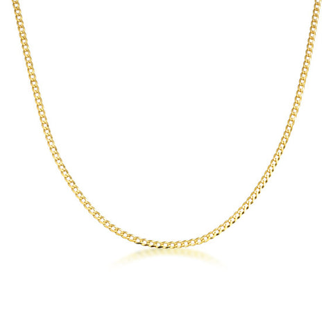 1.68mm Men’s Gold Miami Cuban Link Chain Necklace
