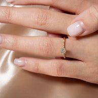 14K Gold Lab Grown Diamond Pavé Set Wedding Ring (Available in Yellow/Rose/White Gold)