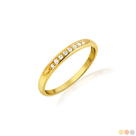 14K Gold Pave Lab Grown Triple Set Diamond Wedding Band Ring (Available in Yellow/Rose/White Gold)