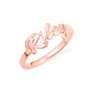 Gold Name Ring (Available in YellowGold , White Gold, Rose Gold)