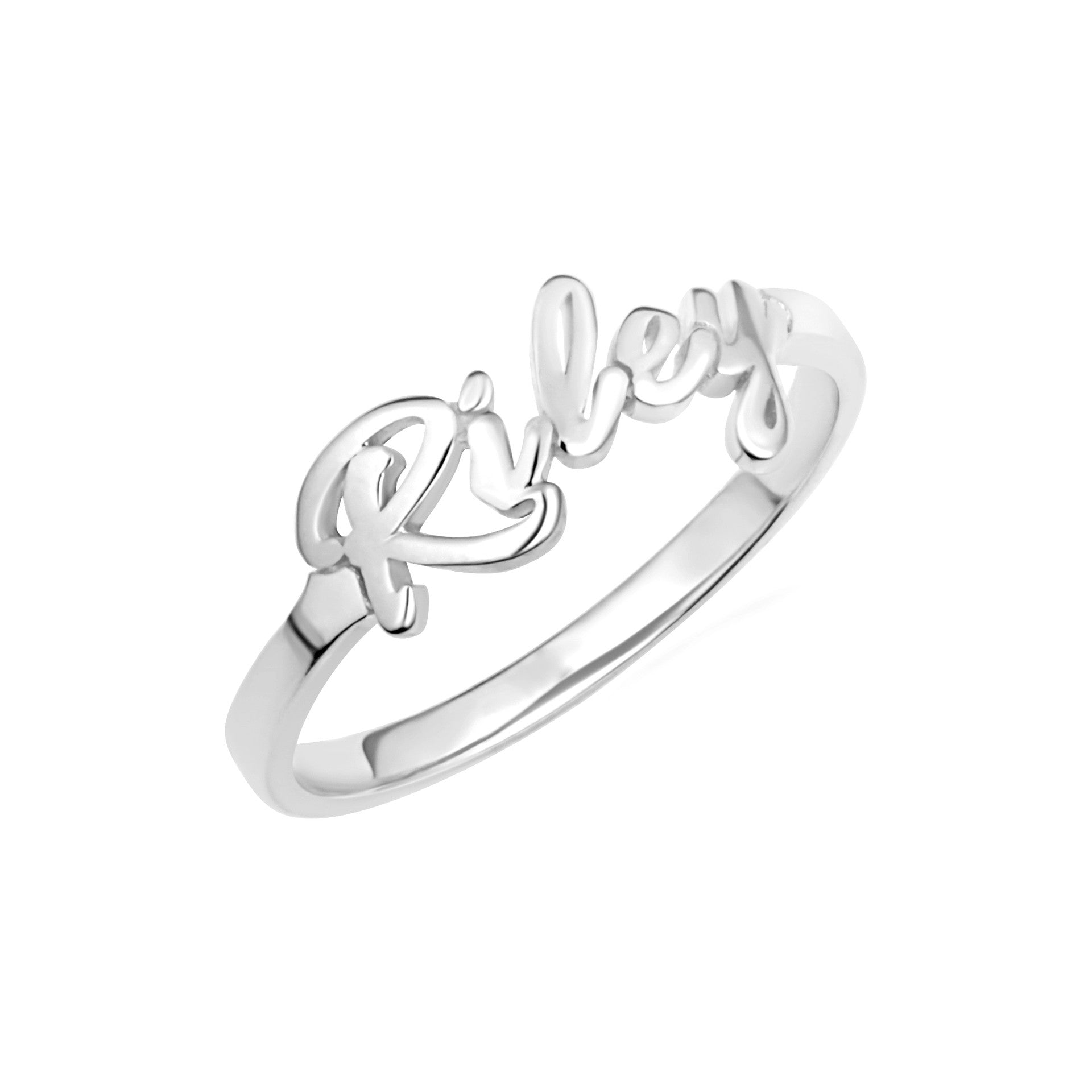 Gold Name Ring (Available in YellowGold , White Gold, Rose Gold)
