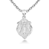 Gold Our Lady of San Juan de los Lagos Religious Pendant Necklace (Available in Yellow/Rose/White Gold)