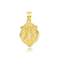 Gold Our Lady of San Juan de los Lagos Religious Pendant Necklace (Available in Yellow/Rose/White Gold)