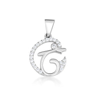 Gold Cubic Zirconia Dolphin Silhouette Pendant Necklace (Available in Yellow/Rose/White Gold)