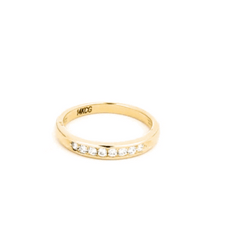 14K Gold Pave Lab Grown Triple Set Diamond Engagement Band Ring (Available in Yellow/Rose/White Gold)