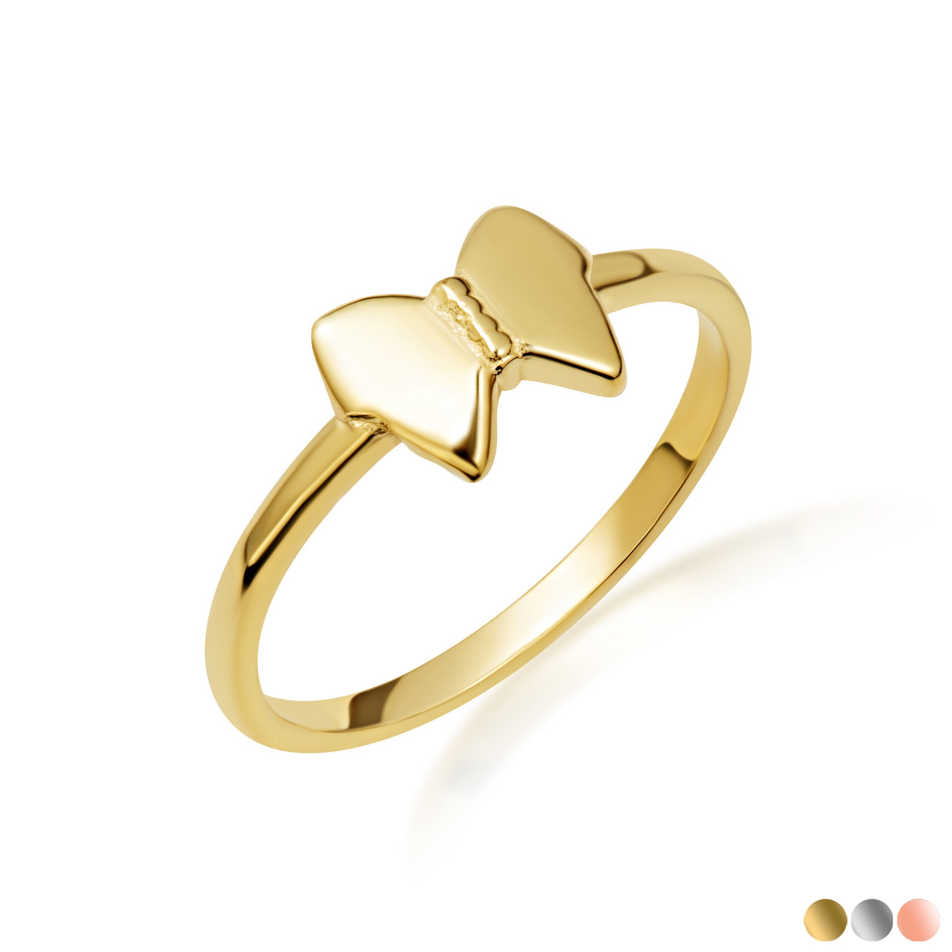 Gold Butterfly Ring (Available in Yellow/Rose/White Gold)