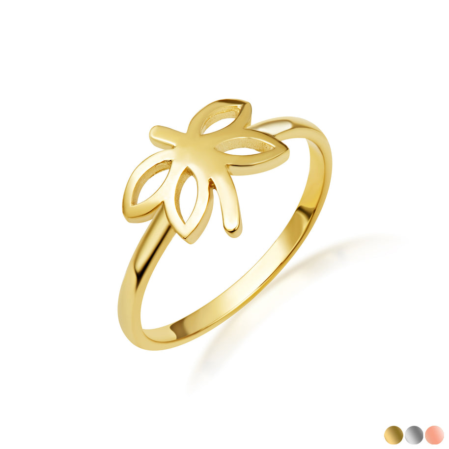 Solid Gold Firefly Ring (Available in Yellow/Rose/White Gold)