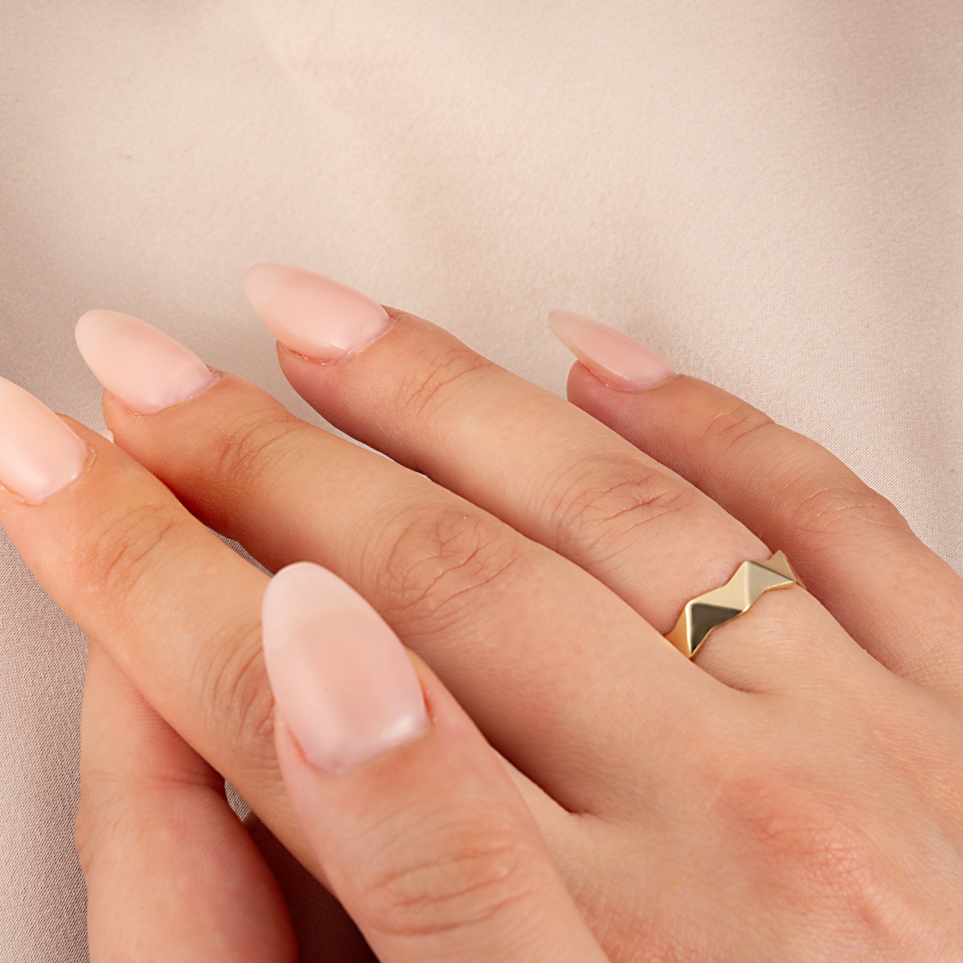 Gold Geometric Band Ring (Available in Yellow/Rose/White Gold)