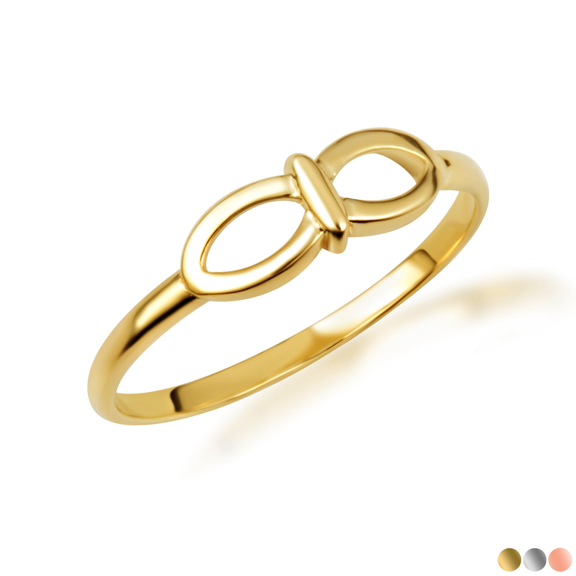Gold Firefly Nature Band Ring (Available in Yellow/Rose/White Gold)