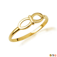 Gold Firefly Nature Band Ring (Available in Yellow/Rose/White Gold)