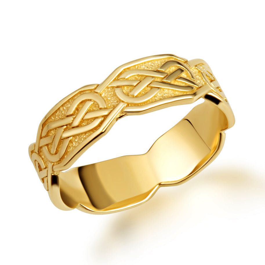 Gold Infinity Knot Band Ring (Available in Yellow/Rose/White Gold)
