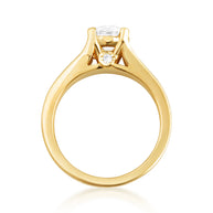14K Gold Lab Grown Diamond Engagement Ring (Available in Yellow/Rose/White Gold)