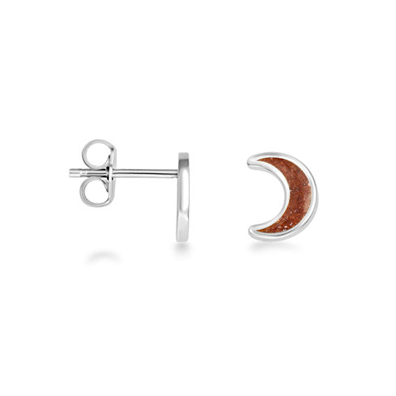 .925 Sterling Silver Custom Enamel Heart Stud Earrings