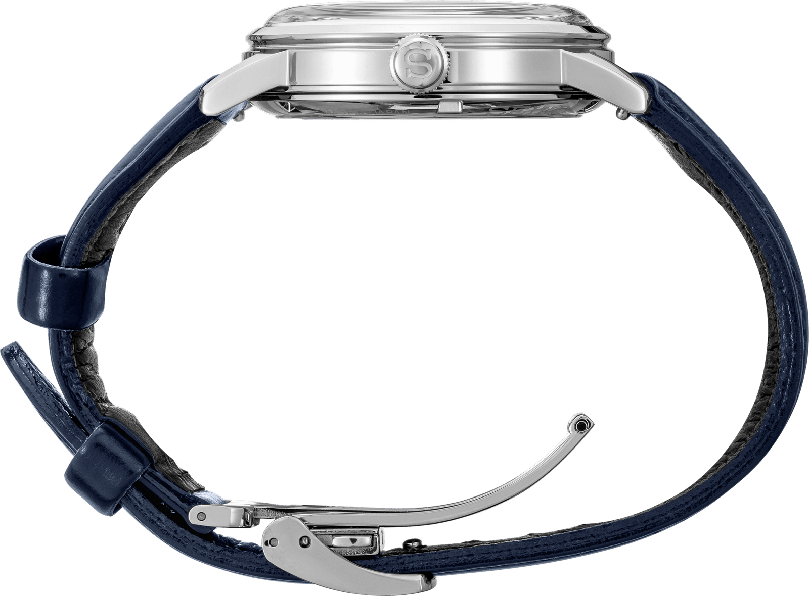 SRPE43 Seiko Men's Presage Automatic Blue Dial Leather Strap Watch