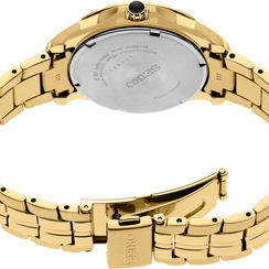 Seiko SUR588 Coutura Quartz MOP Dial Gold Tone Stainless Steel Ladies Watch