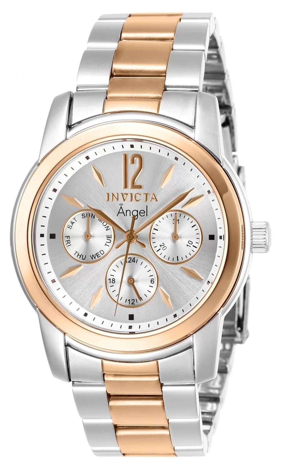 Invicta Lady 11736 Angel  Quartz 3 Hand Silver Dial Watch