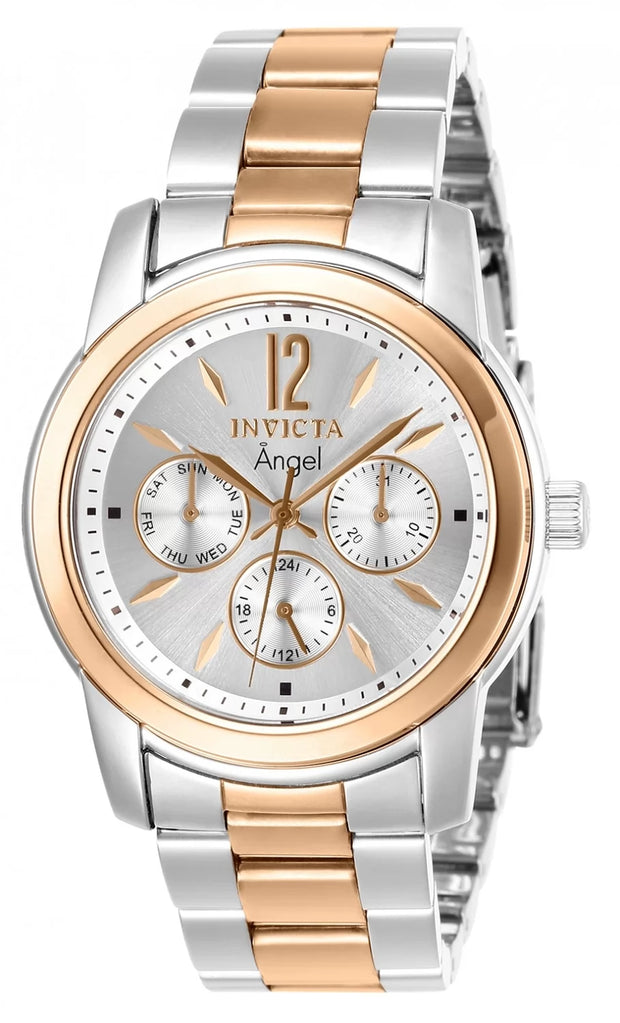 Invicta Lady 11736 Angel  Quartz 3 Hand Silver Dial Watch