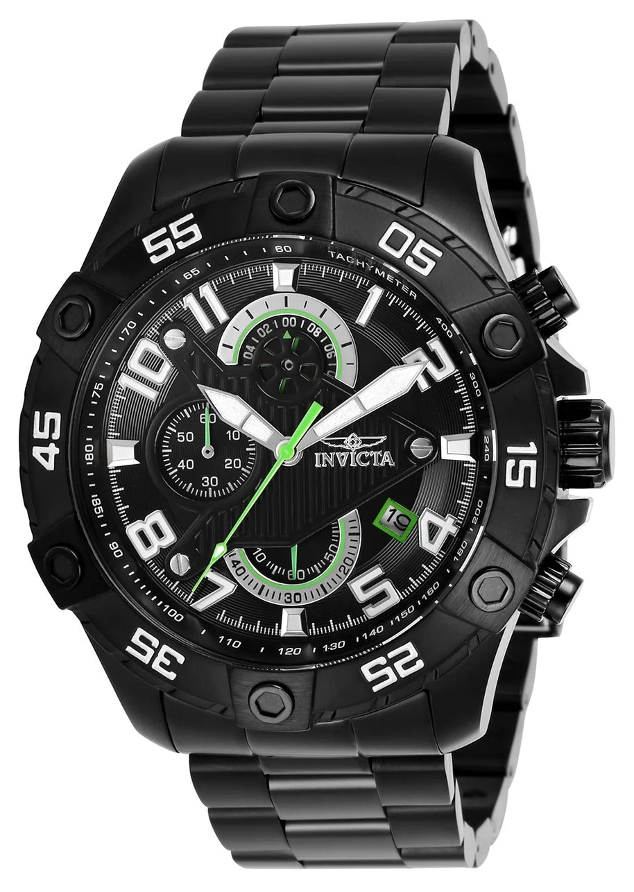 Invicta Men's 26101 S1 Rally Quartz Multifunction Black Dial Watch