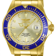 Invicta Men's 14124 Pro Diver Quartz 3 Hand Gold Dial Watch