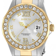 Invicta Women's 20215 Pro Diver Quartz 3 Hand Silver Dial Watch