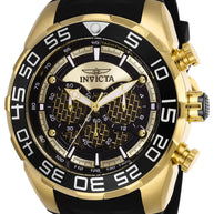 Invicta Men's 26301 Speedway Quartz Multifunction Black, Gold Dial Watch
