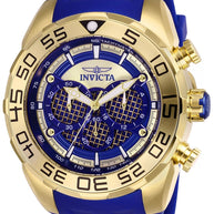 Invicta Men's 26302 Speedway Quartz Multifunction Gold, Dark Blue Dial Watch