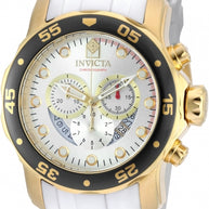Invicta Men's 20292 Pro Diver Quartz Chronograph Silver Dial Watch