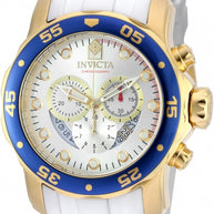 Invicta Men's 20293 Pro Diver Quartz Chronograph Silver Dial Watch