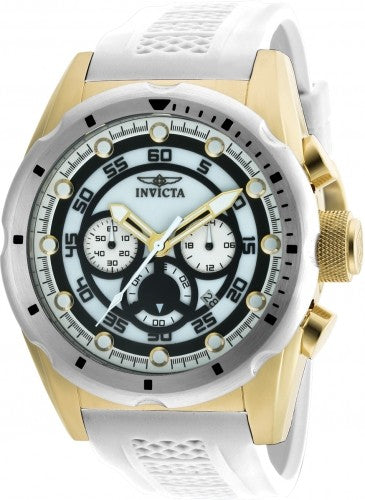 Invicta Men's 20308 Speedway Quartz Chronograph White Dial Watch