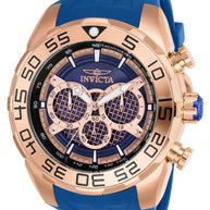 Invicta Men's 26305 Speedway Quartz Multifunction Blue, Rose Gold Dial Watch
