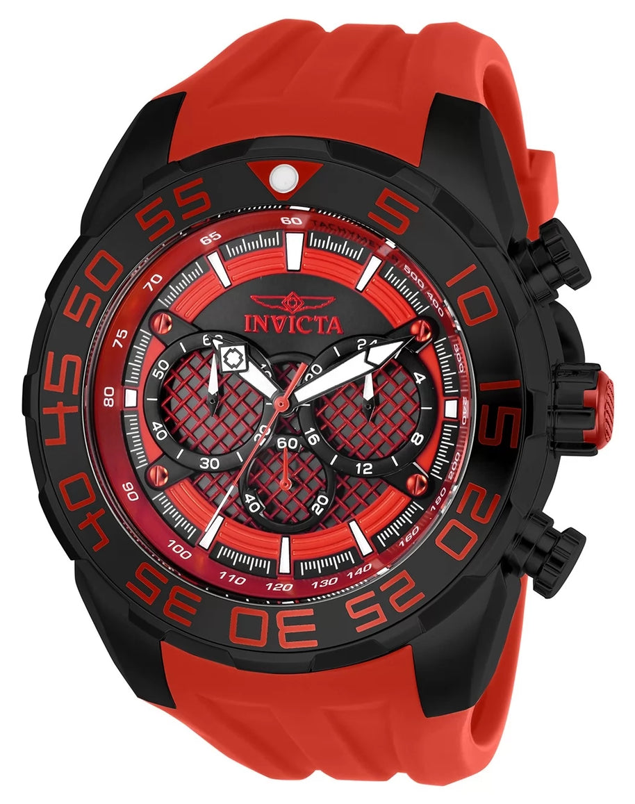 Invicta Men's 26310 Speedway Quartz Multifunction Black, Red Dial Watch