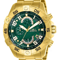 Invicta Men's 26096 S1 Rally Quartz Multifunction Green Dial Watch