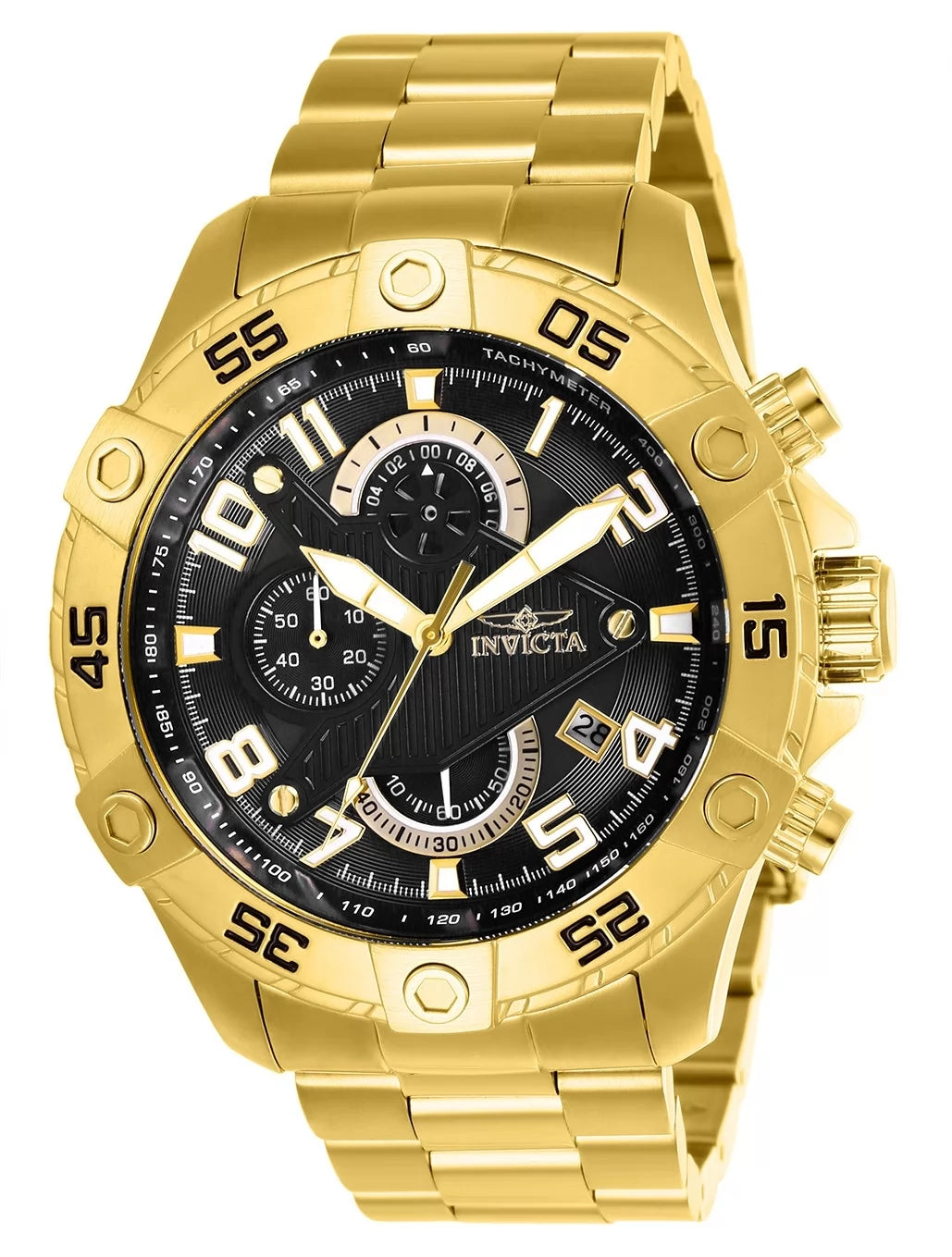 Invicta Men's 26097 S1 Rally Quartz Multifunction Black Dial Watch