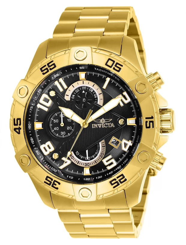 Invicta Men's 26097 S1 Rally Quartz Multifunction Black Dial Watch