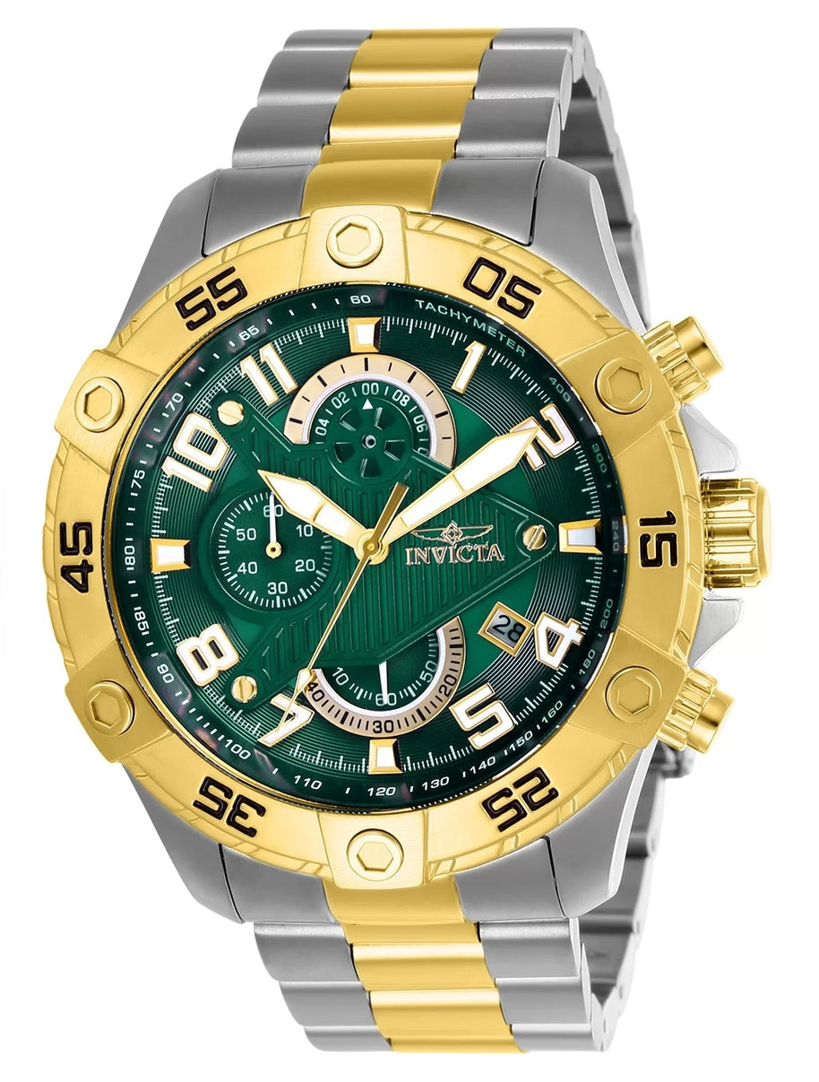 Invicta Men's 26099 S1 Rally Quartz Multifunction Green Dial Watch