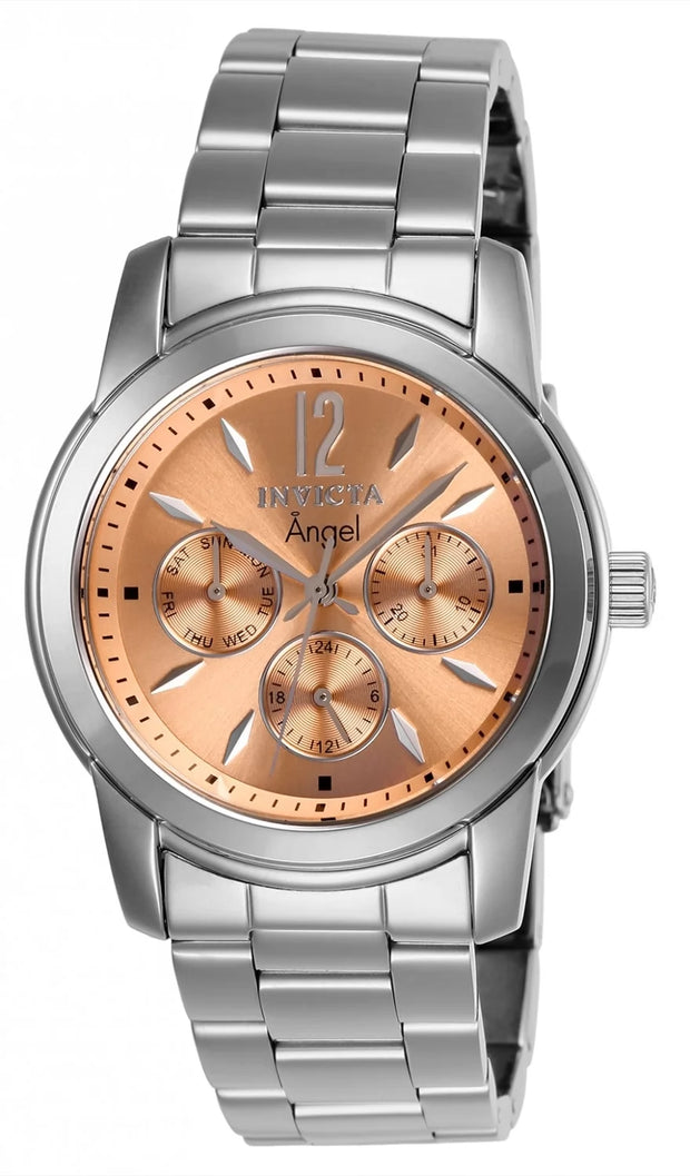 Invicta Women's 0462 Angel  Quartz Chronograph Rose Gold Dial Watch
