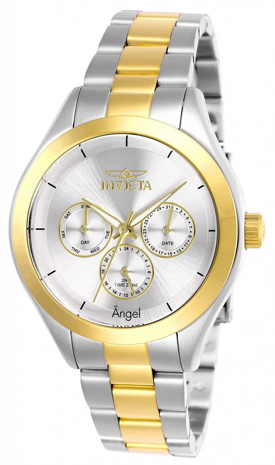 Invicta Women's 13725 Angel Quartz 3 Hand Silver Dial Watch
