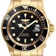 Invicta Men's 26975 Pro Diver Quartz 3 Hand Black Dial Watch
