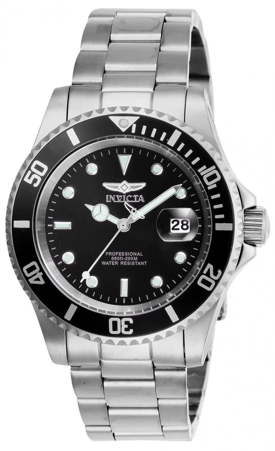 Invicta Men's 26970 Pro Diver Quartz 3 Hand Black Dial Watch