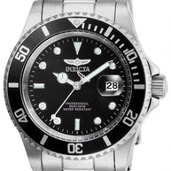 Invicta Men's 26970 Pro Diver Quartz 3 Hand Black Dial Watch