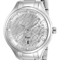 Invicta Women's 27437 Angel  Quartz 3 Hand Silver Dial Watch