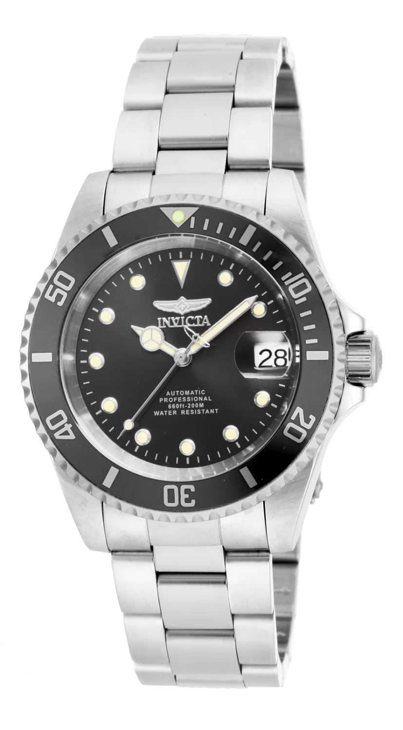 Invicta Men's 17044 Pro Diver Automatic 3 Hand Black Dial Watch