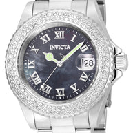 Invicta Women's 21711 Angel Quartz 3 Hand Black Dial Watch