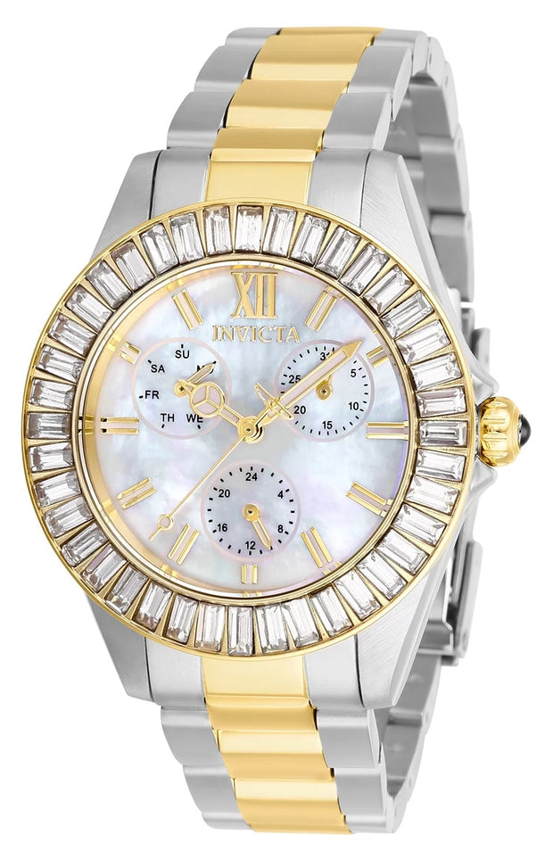 Invicta Women's 28451 Angel Quartz 3 Hand White Dial Watch